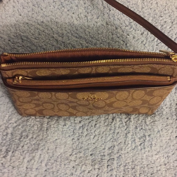 Coach crossbody khaki/saddle-new - Picture 3 of 4